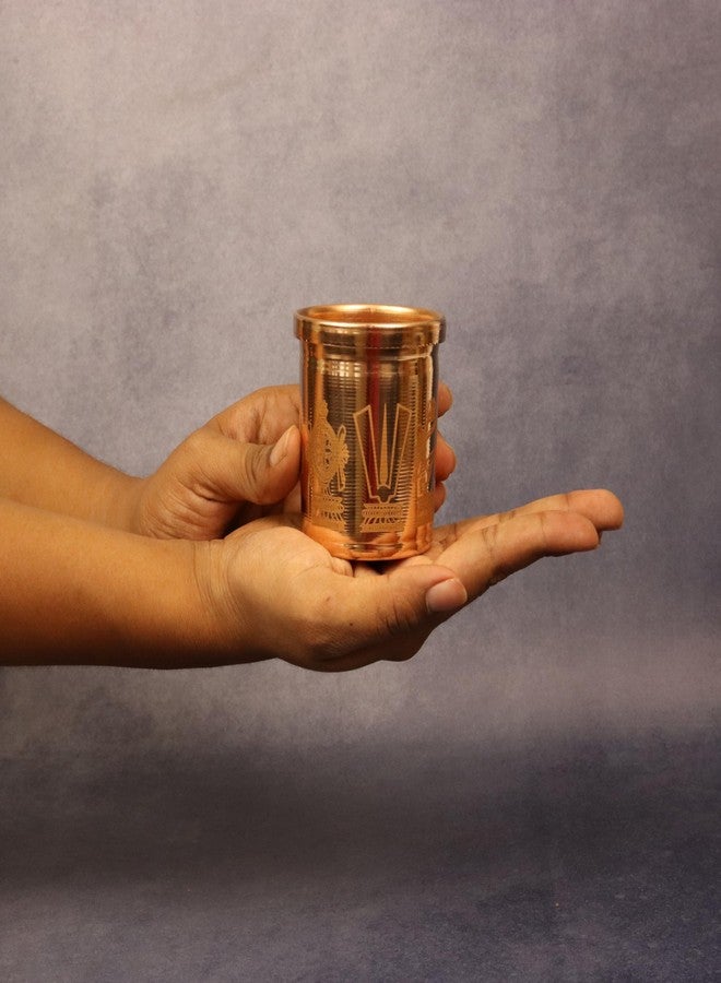 Spillbox وعاء قياس الأرز النحاسي Spillbox Padi Uzhakku، وعاء قياس تقليدي من Changazhi للأرز والحبوب، وعاء نيرا بارا من ولاية كيرالا، كوب، إبريق، قدح، وعاء للمنزل والمطبخ (250 مل) - Image 4